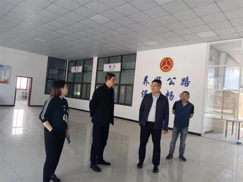 县委组织部、交通运输局考察指导工作